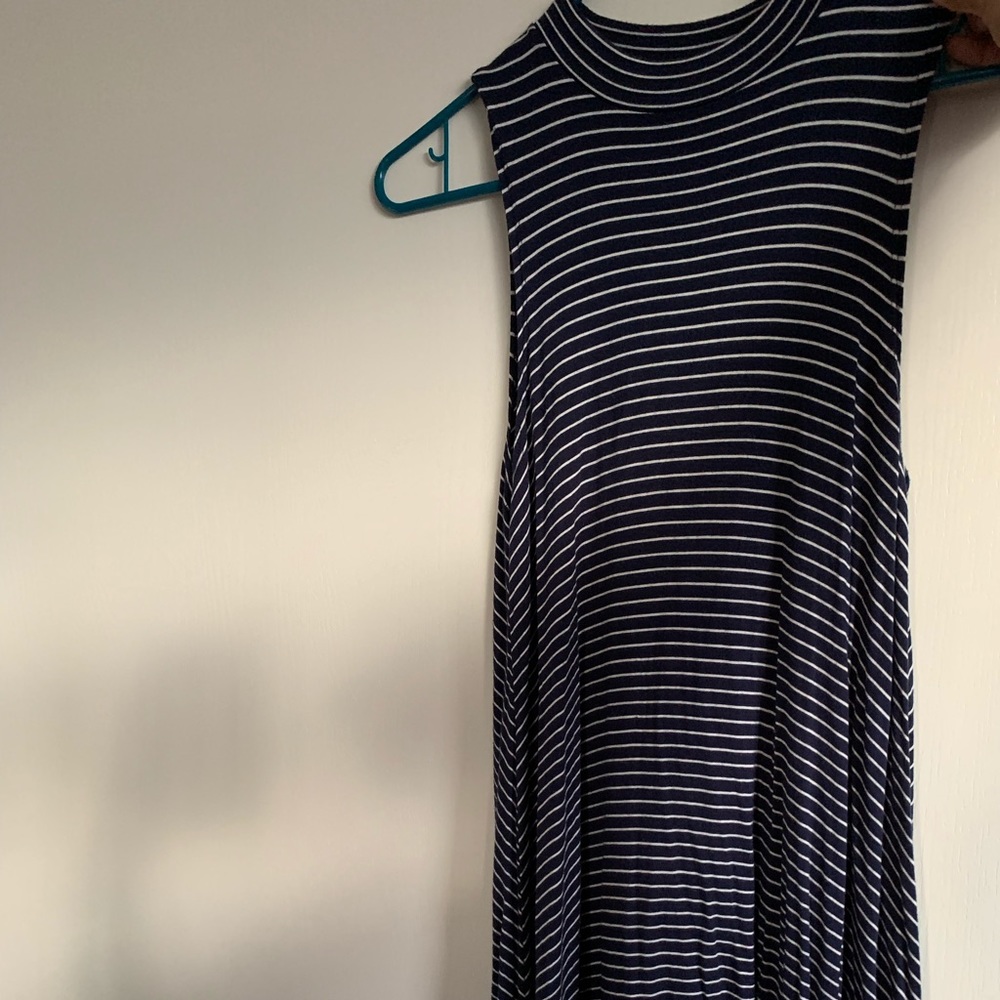 STRIPED HALTER DRESS